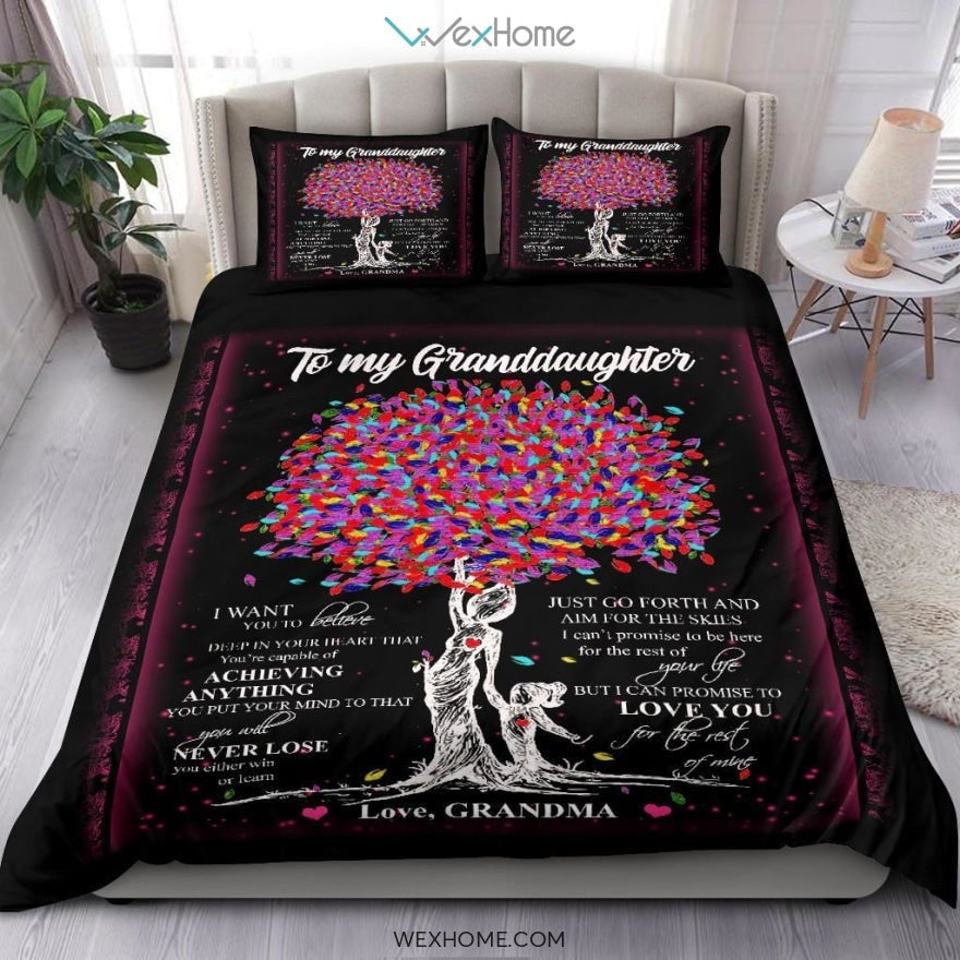 Quilt Granddaughter Copy Bedding - Duvet Cover And Pillowcase Set - Unique Design Amazing Gift