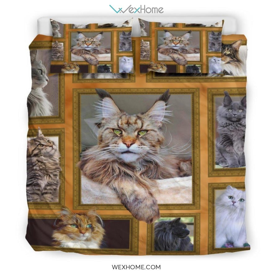 Quilt Cat Bedding - Duvet Cover And Pillowcase Set - Unique Design Amazing Gift
