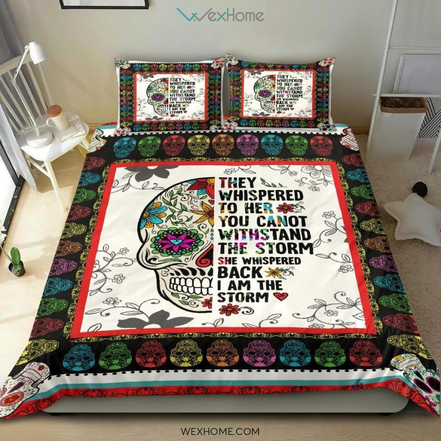 Skull Art Bedding - Duvet Cover And Pillowcase Set - Unique Design Amazing Gift