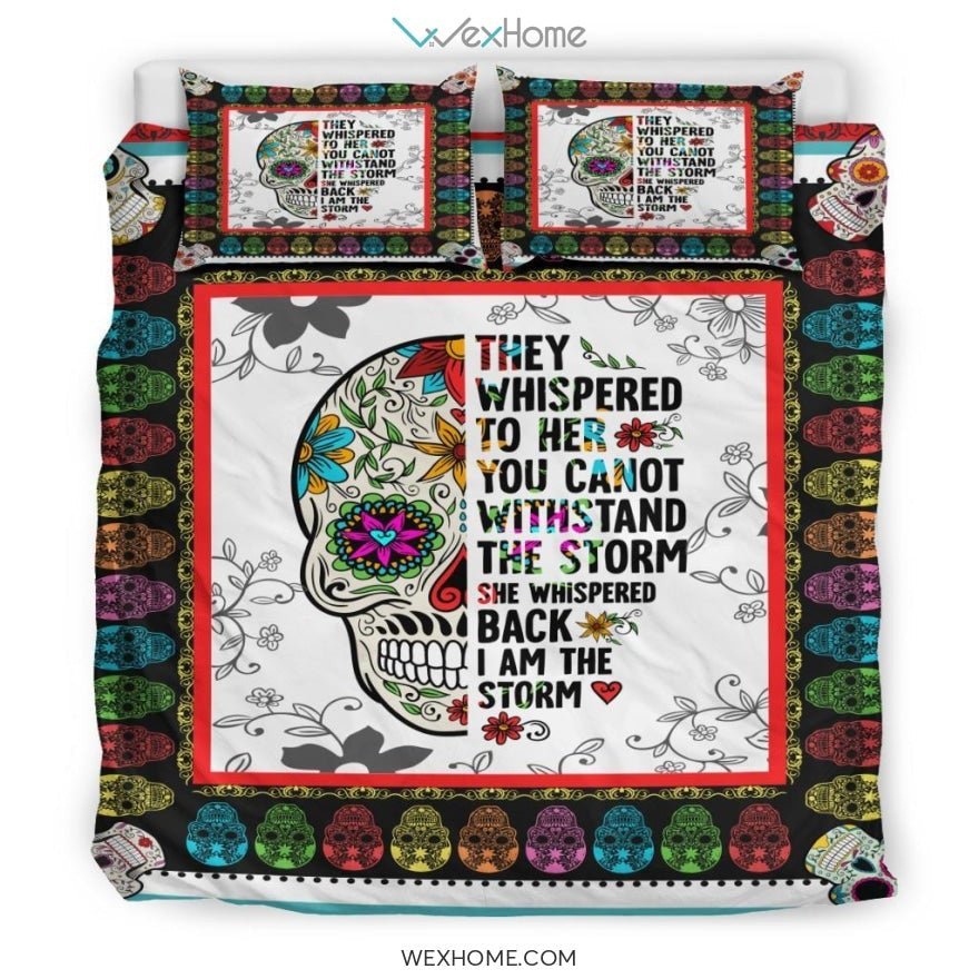 Skull Art Bedding - Duvet Cover And Pillowcase Set - Unique Design Amazing Gift