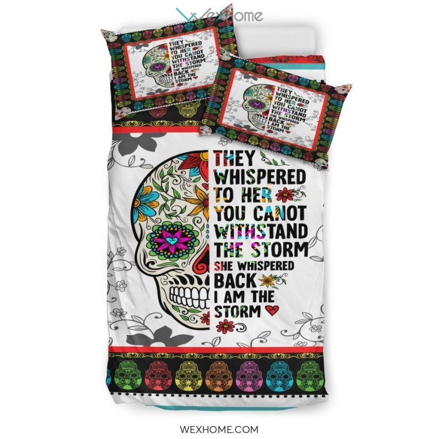 Skull Art Bedding - Duvet Cover And Pillowcase Set - Unique Design Amazing Gift