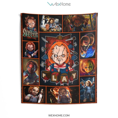 Chucky Horror Film Watching Indoor Wall Tapestries Unique Gift W1020
