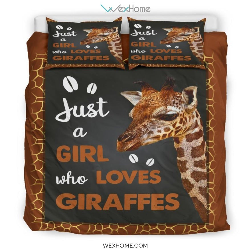 Just A Girl Who Love Cow Bedding - Duvet Cover And Pillowcase Set - Unique Design Amazing Gift