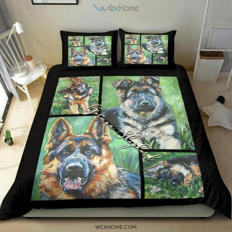 German Shepherb New Bedding - Duvet Cover And Pillowcase Set - Unique Design Amazing Gift