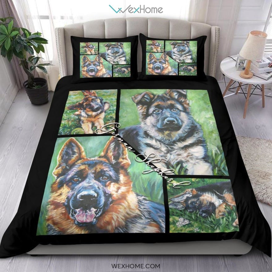German Shepherb New Bedding - Duvet Cover And Pillowcase Set - Unique Design Amazing Gift