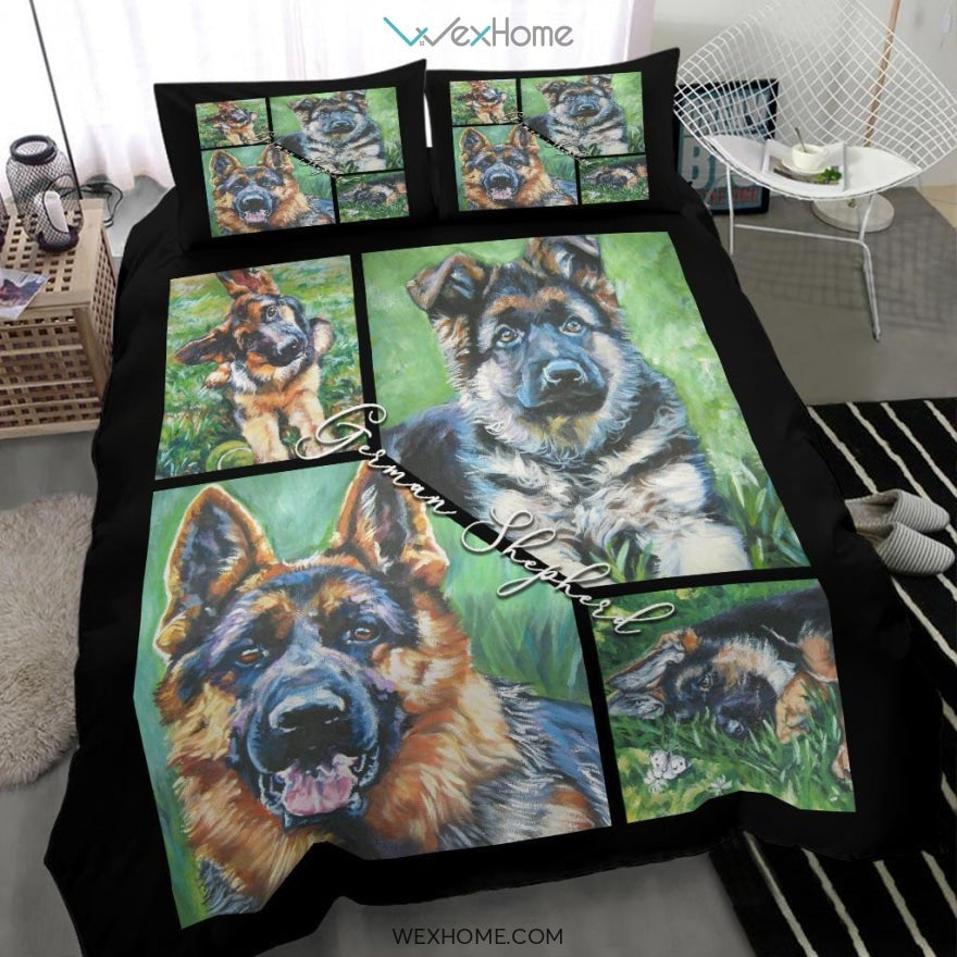 German Shepherb New Bedding - Duvet Cover And Pillowcase Set - Unique Design Amazing Gift