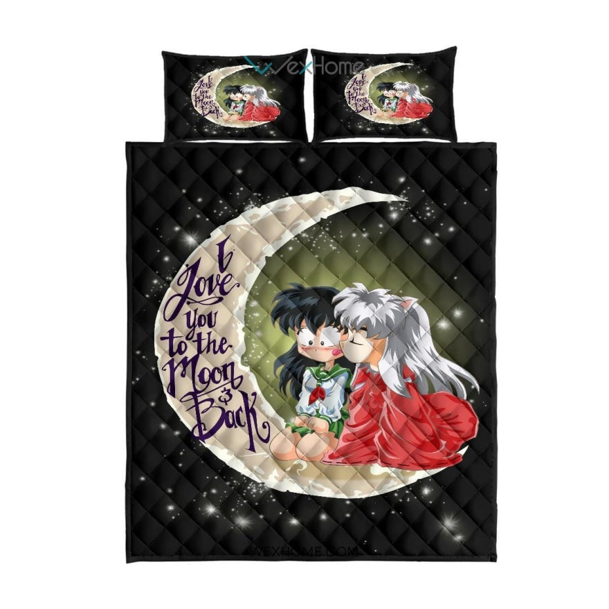 Inuyasha To The Moon Quilt Bed Sets - Unique Design Amazing Gift
