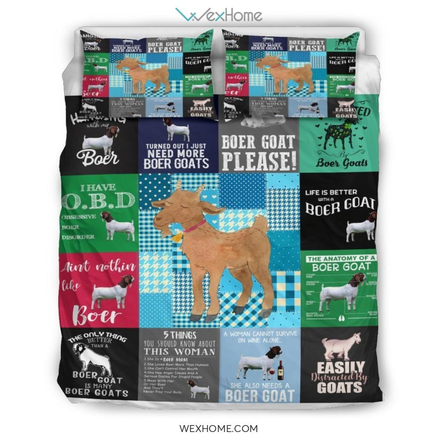 Goat Bedding - Duvet Cover And Pillowcase Set - Unique Design Amazing Gift