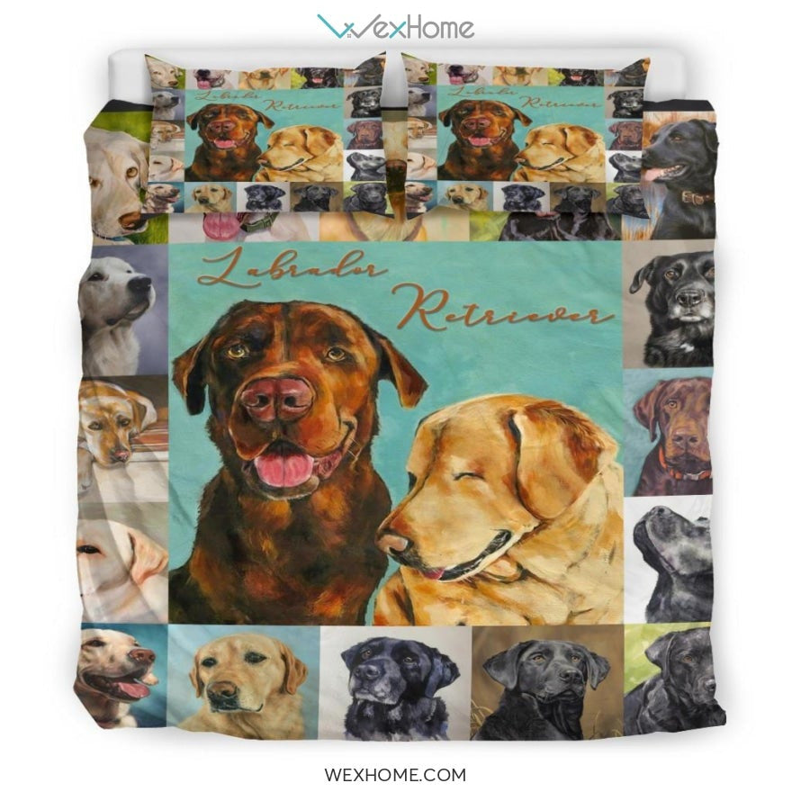 Labrador Retriever Bedding - Duvet Cover And Pillowcase Set - Unique Design Amazing Gift