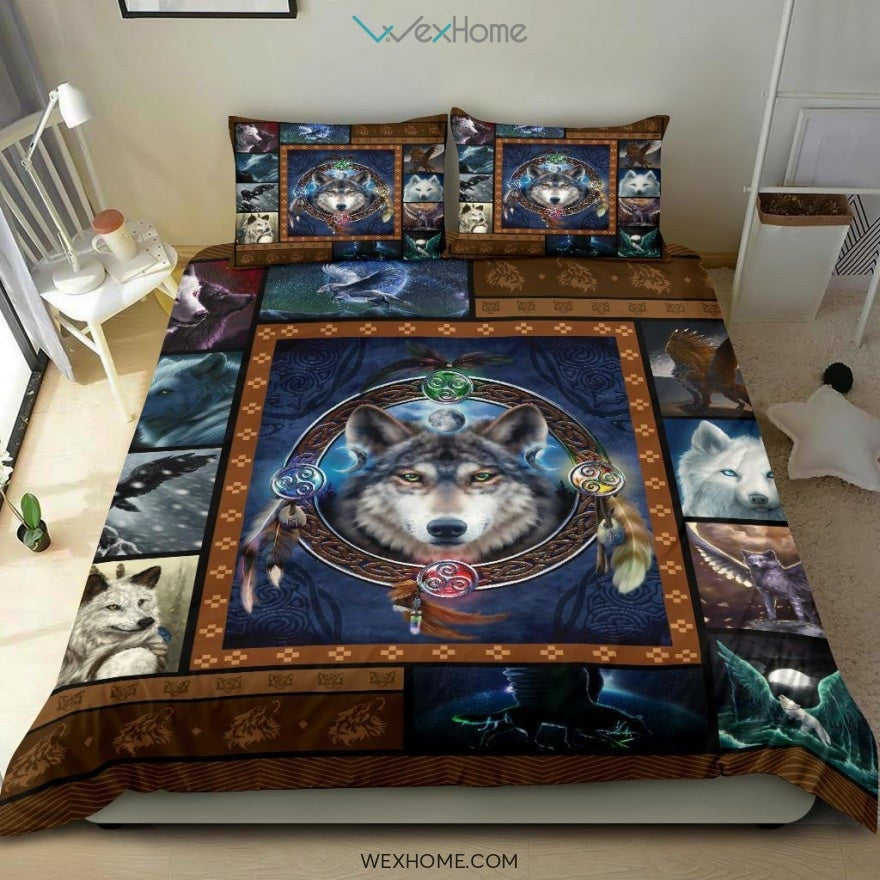 Wolf With Wings Bedding - Duvet Cover And Pillowcase Set - Unique Design Amazing Gift