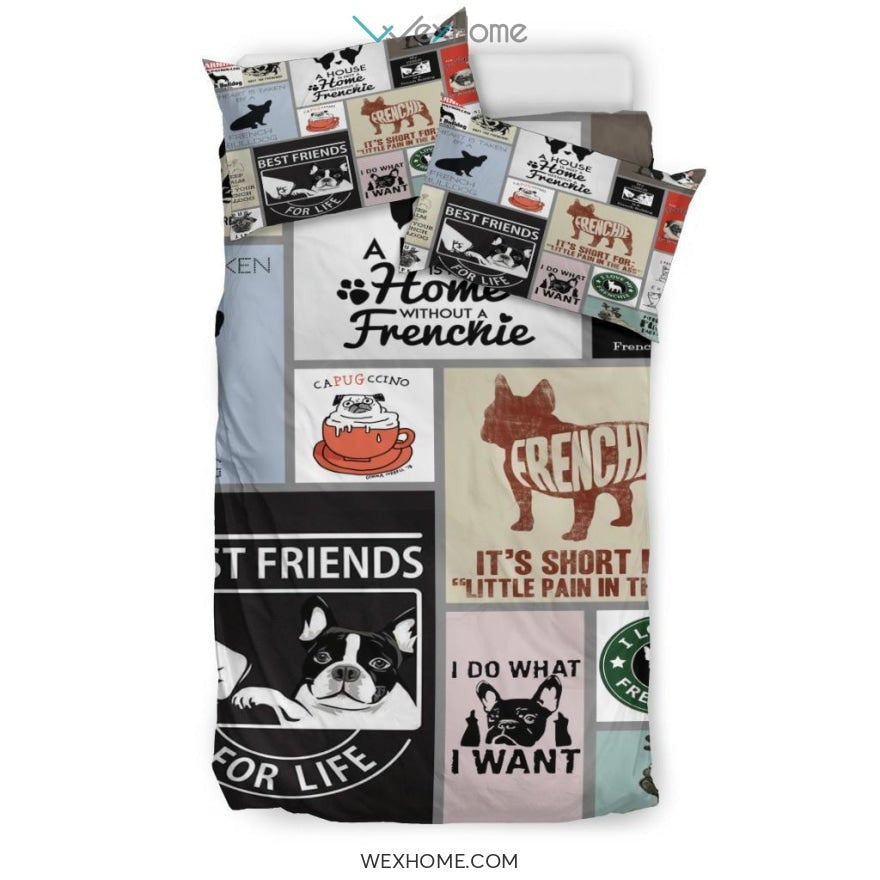 Frenchie Bedding - Duvet Cover And Pillowcase Set - Unique Design Amazing Gift
