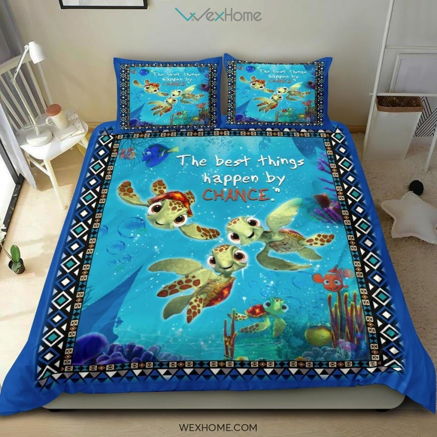 The Best Things Happen By Chance Bedding - Duvet Cover And Pillowcase Set - Unique Design Amazing Gift
