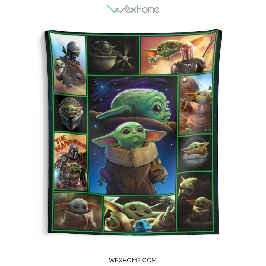 Baby Yoda Star Wars Emotion Cute Indoor Wall Tapestries Amazing Gift W1020