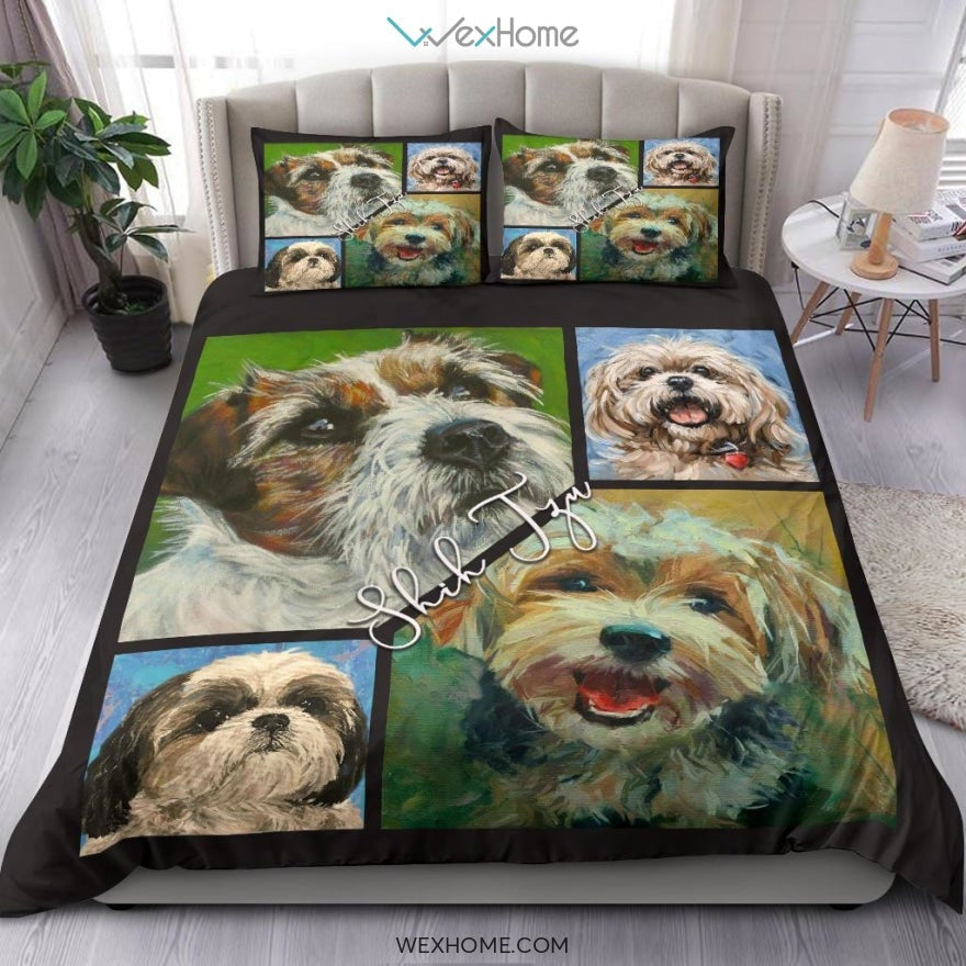 Shih Tzu Bedding - Duvet Cover And Pillowcase Set - Unique Design Amazing Gift