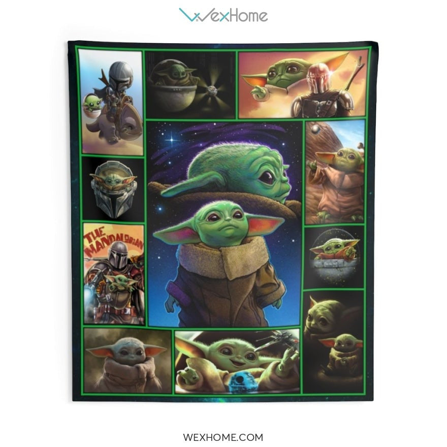 Baby Yoda Star Wars Emotion Cute Indoor Wall Tapestries Amazing Gift W1020
