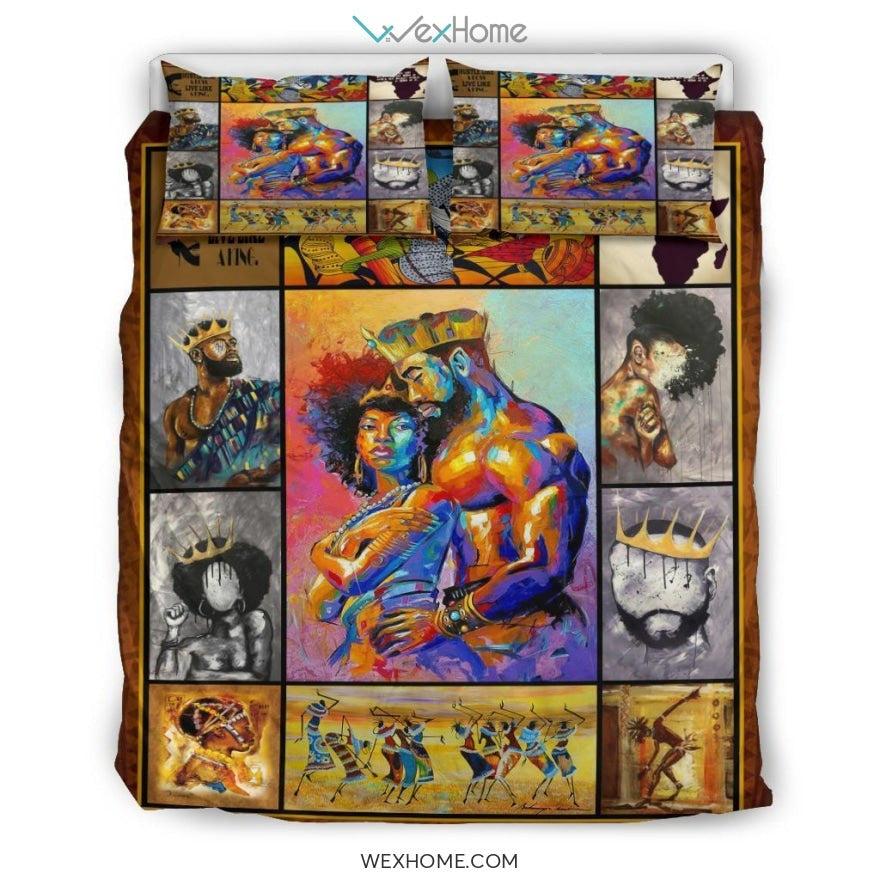 King Queen African Culture Bedding - Duvet Cover And Pillowcase Set - Unique Design Amazing Gift