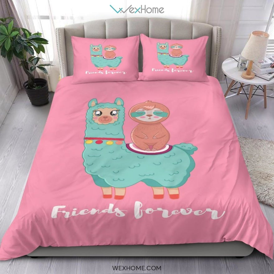Sloth& Camel Bedding - Duvet Cover And Pillowcase Set - Unique Design Amazing Gift