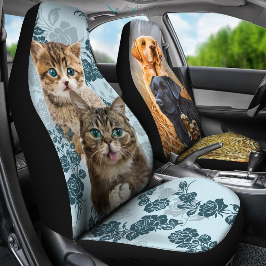 2pcs Dog And Cat Car Seat Cover
