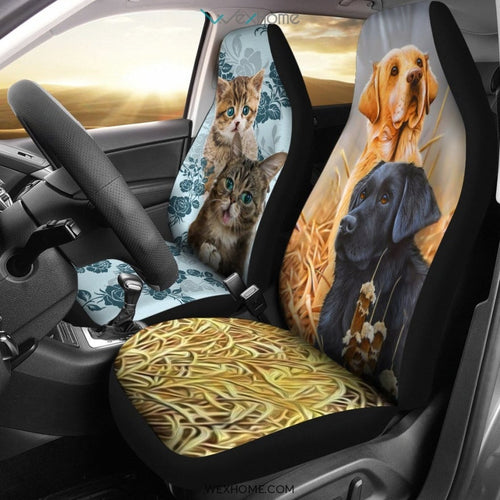 2pcs Dog And Cat Car Seat Cover
