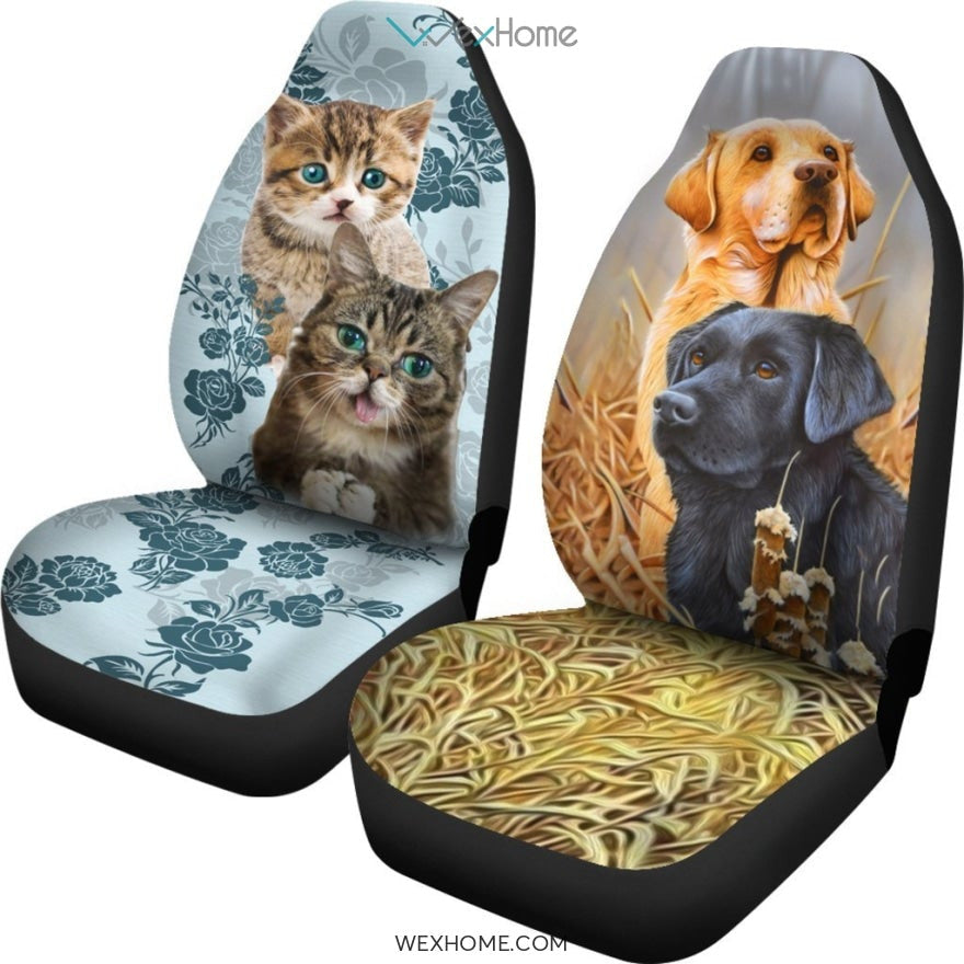 2pcs Dog And Cat Car Seat Cover