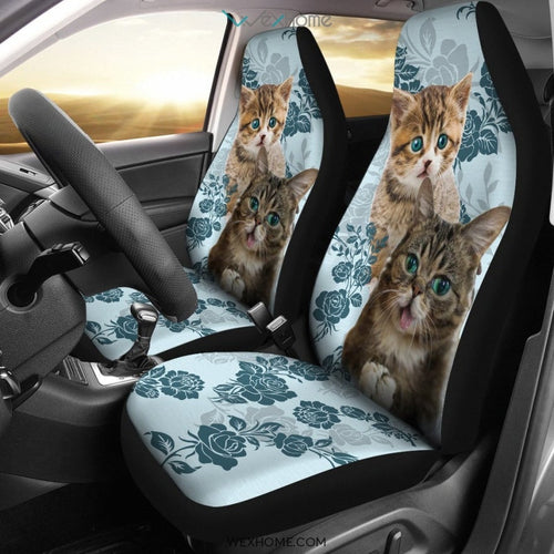 2pcs Cat Car Seat Cover
