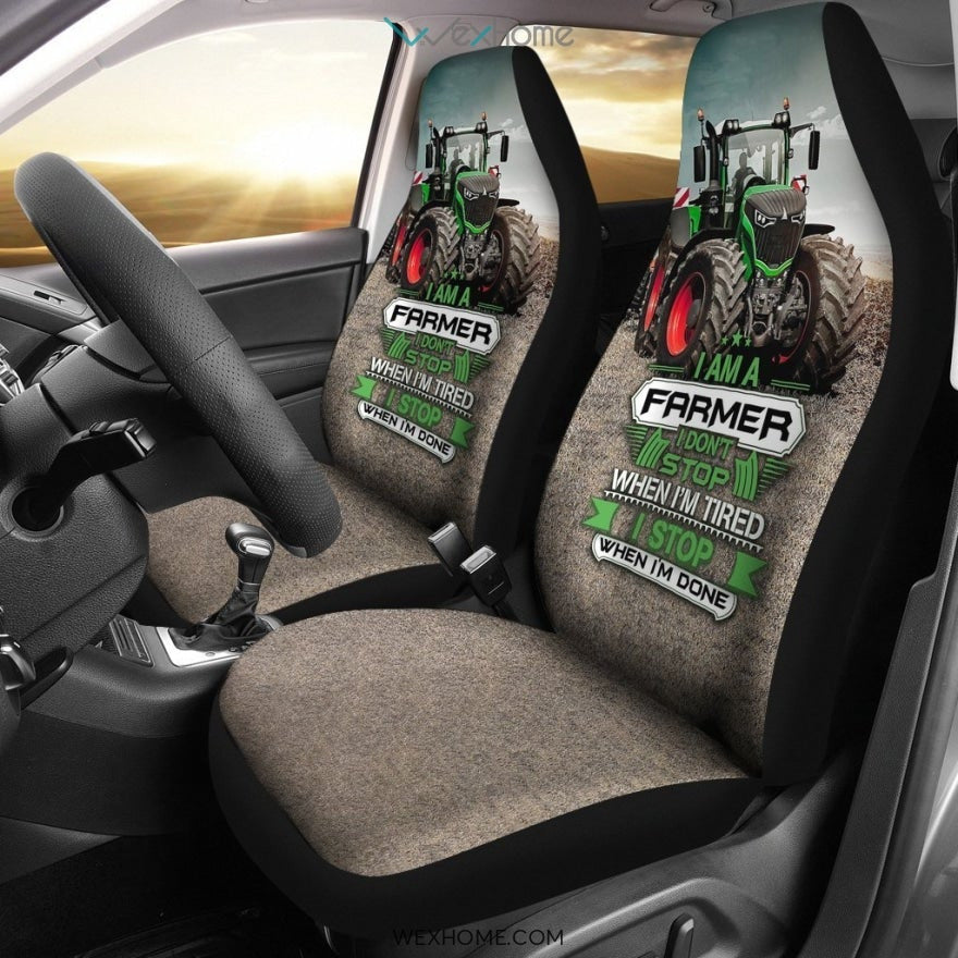 2pcs Fendt Tractor Car Seat Cover