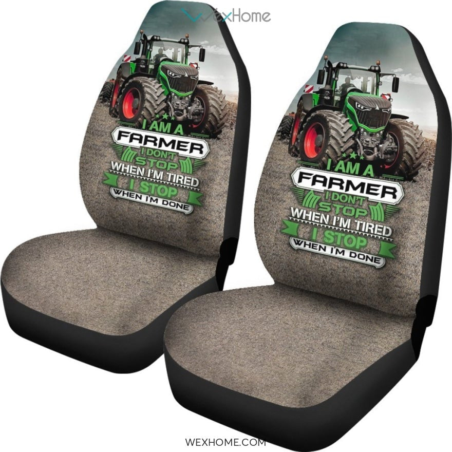 2pcs Fendt Tractor Car Seat Cover