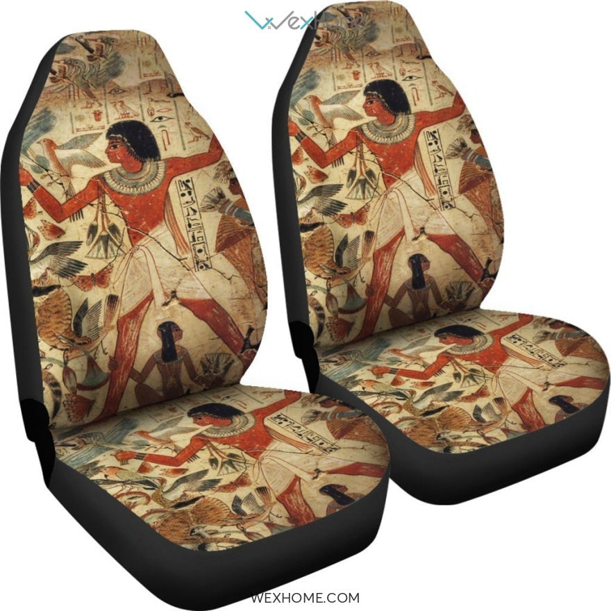 2pcs Ancient Egyptian words Car Seat Cover