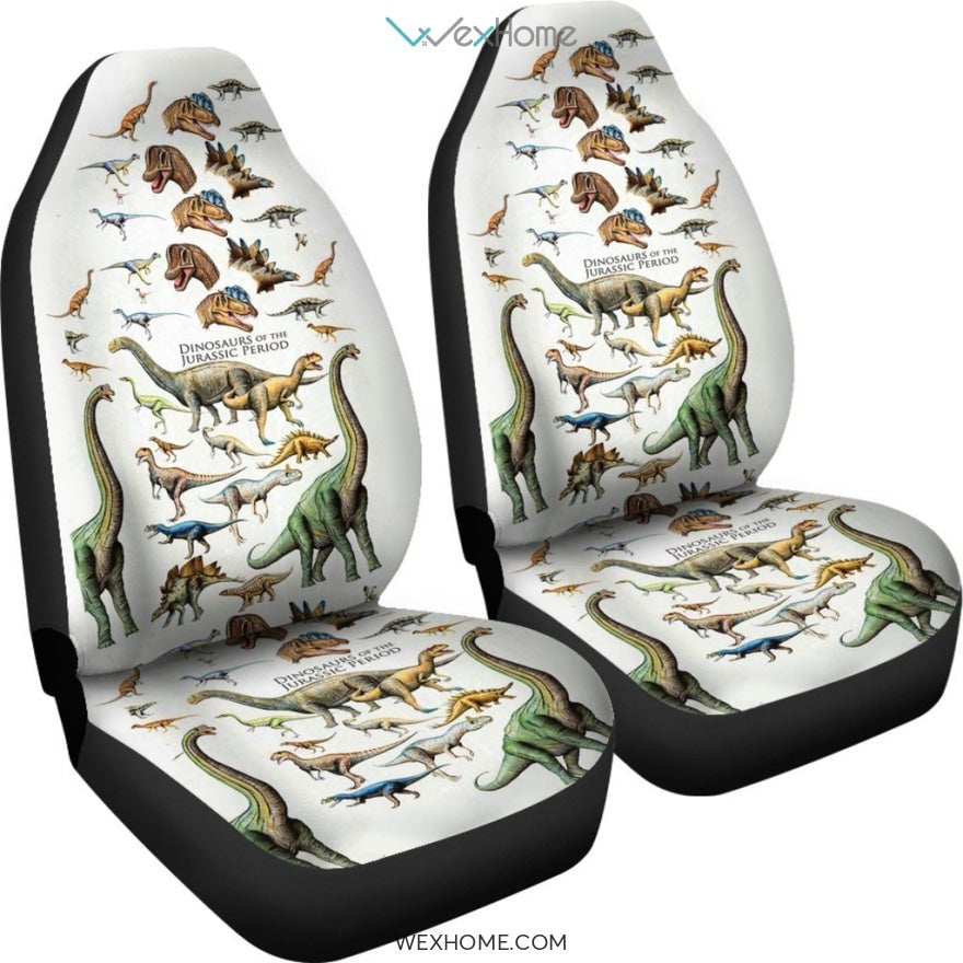 2pcs Dinosaurs Car Seat Cover