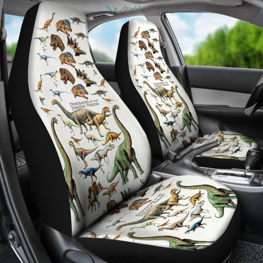2pcs Dinosaurs Car Seat Cover