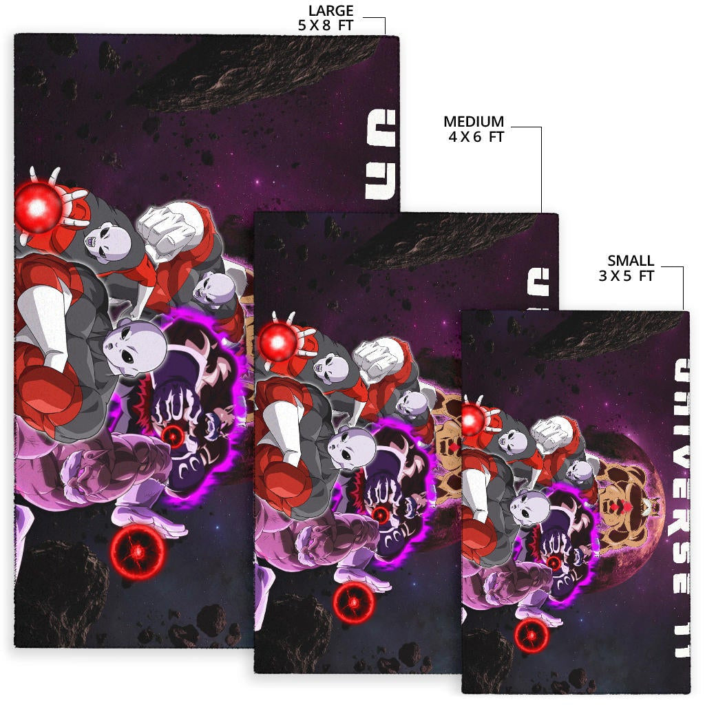 Dragon Ball Anime Area Rug | DB Jiren Power Universe 11 Purple Galaxy Rugs Home Decor