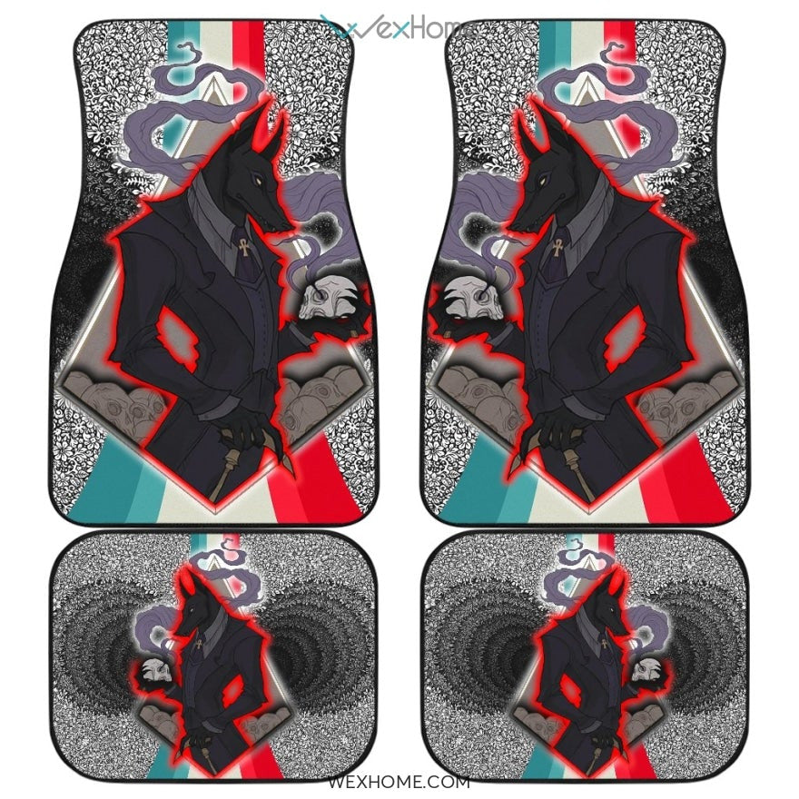 Dark Anubis Suit Skull Egyptian Gods Car Mats