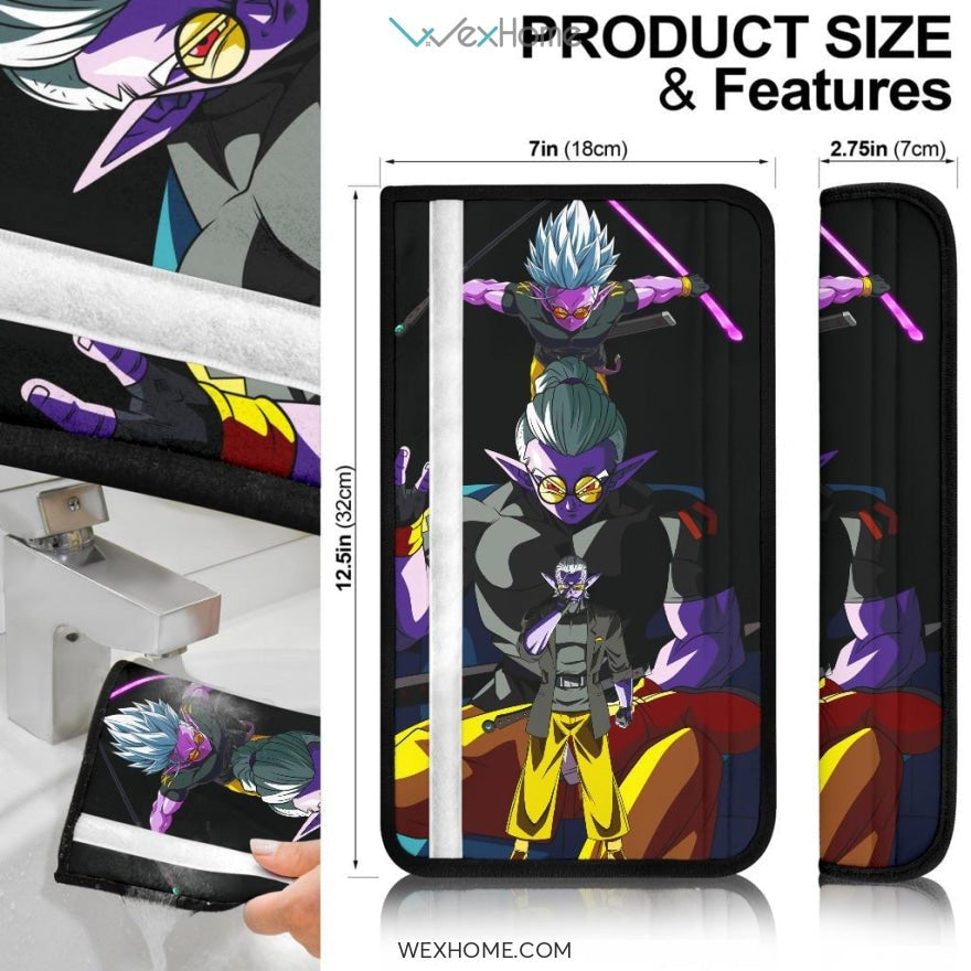 Dragon Ball Anime Seat Belt Covers | DB Evil Fu Fighting Super Power Belt Covers