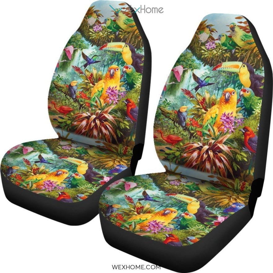 2pcs Birds Car Seat Cover