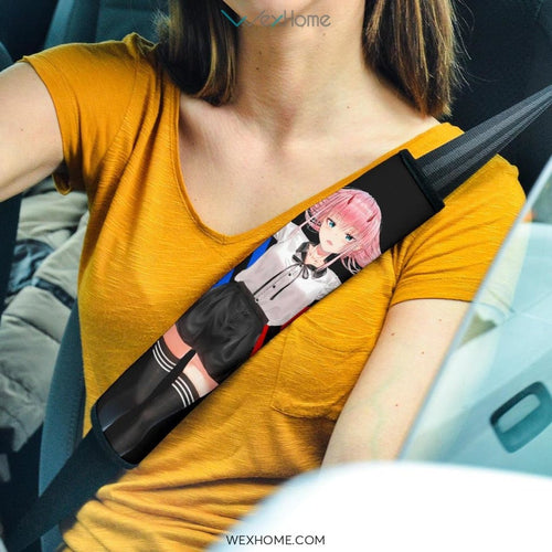 Darling In The Franxx Anime Seat Belt Covers | Zero Two Code 002 Go To School Girl Belt Covers