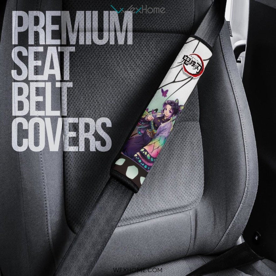 Shinobu Kocho Seat Belt Covers Demon Slayers Anime Car Accessories