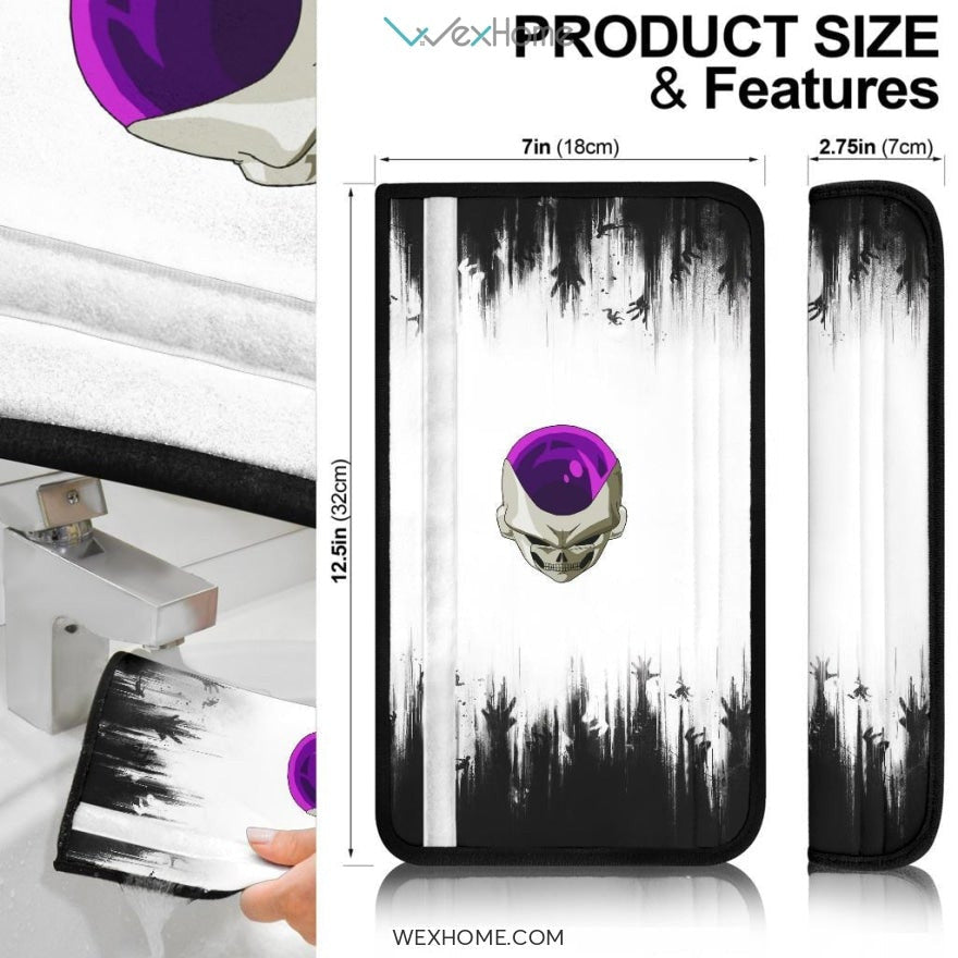 Dragon Ball Anime Seat Belt Covers | Frieza Artwork Darkness Background Belt Covers