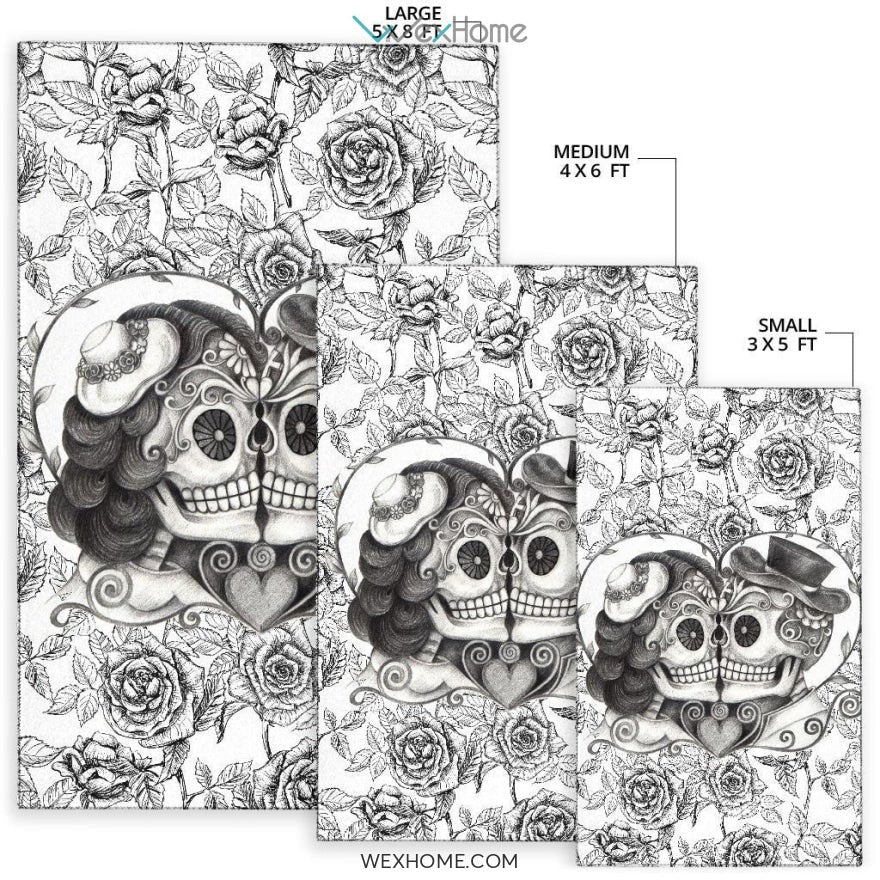 Sugar Skull Kiss - Rug