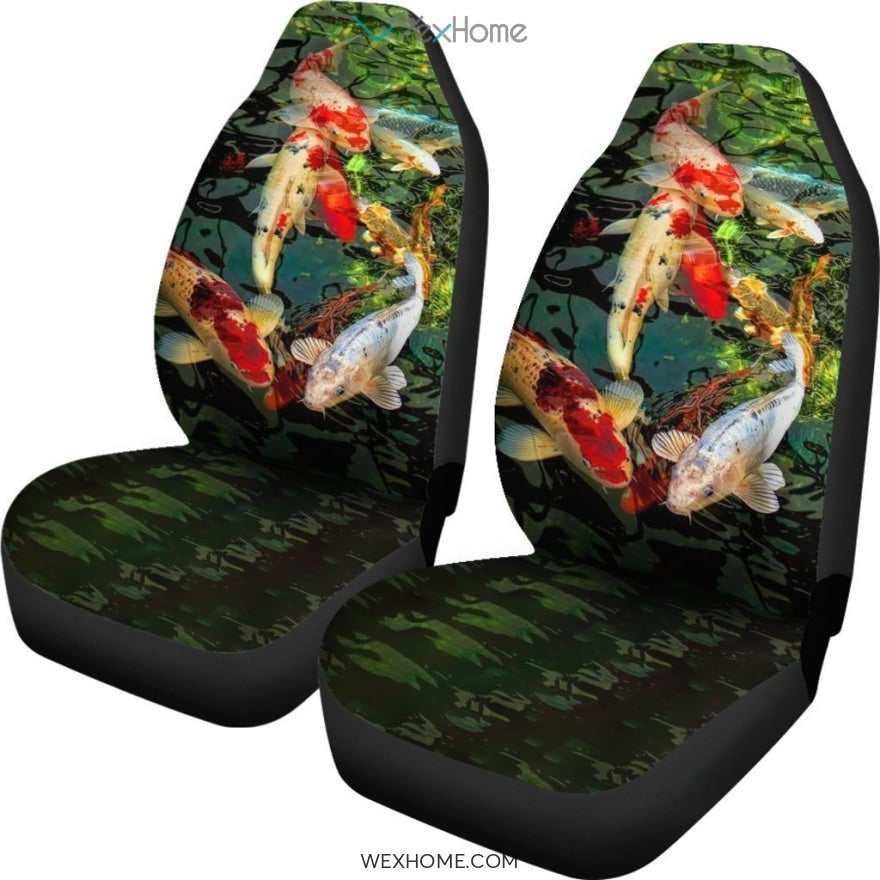 2pcs Koi Car Seat Cover