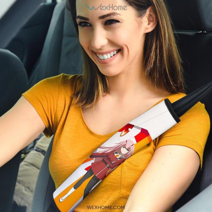 Darling In The Franxx Anime Seat Belt Covers | Strelizia Darling Robots Captain Zero Two Belt Covers