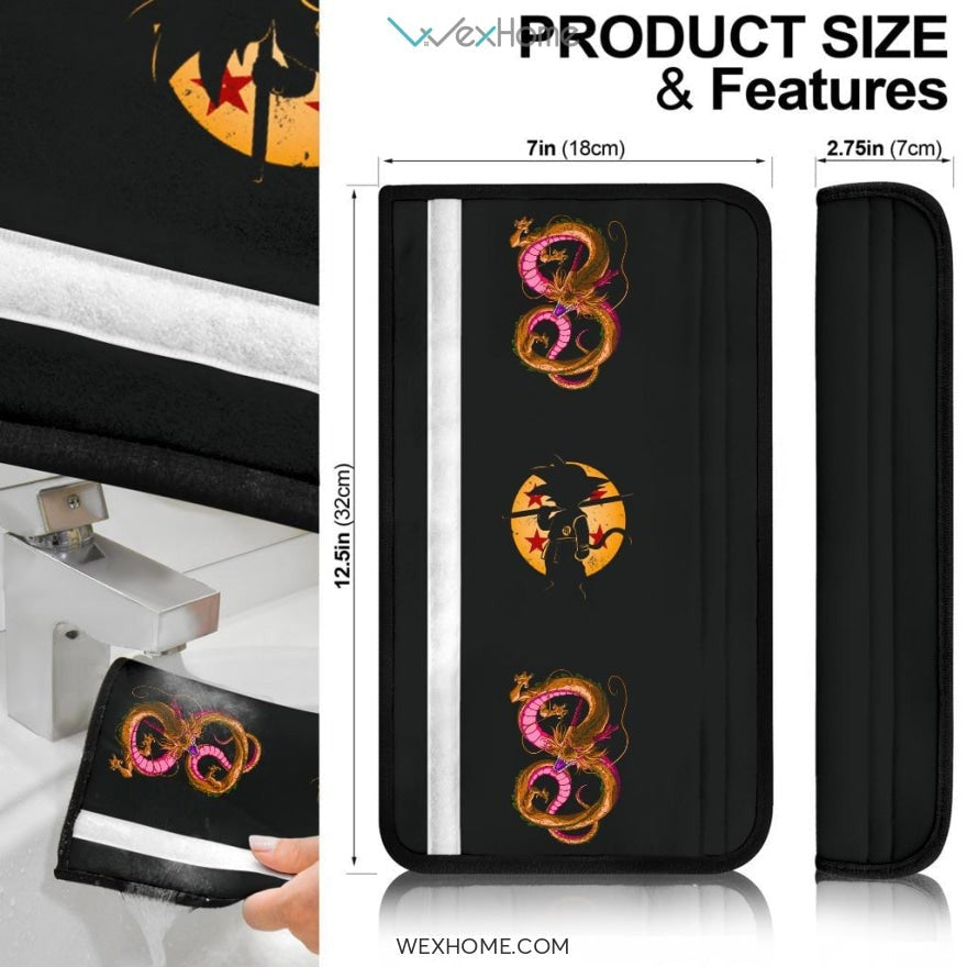 Dragon Ball Anime Seat Belt Covers | Little Goku With Dragons Belt Covers