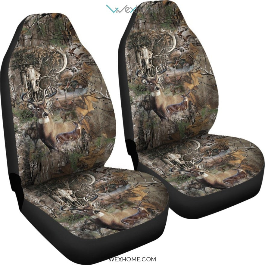 Car Seat Cover - Camo Hunting Art