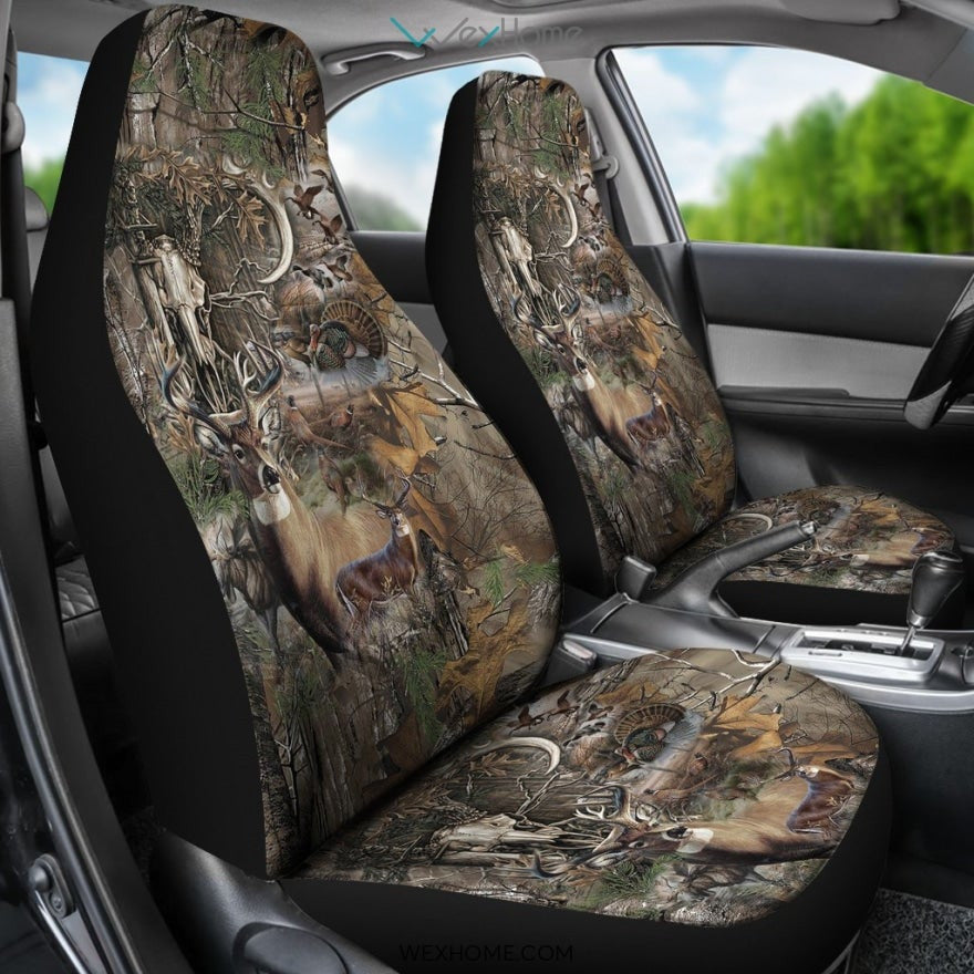 Car Seat Cover - Camo Hunting Art