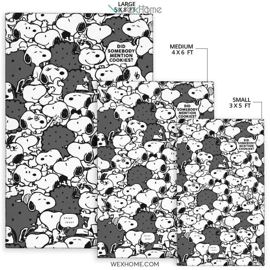 Black & White Snoopy - Rug