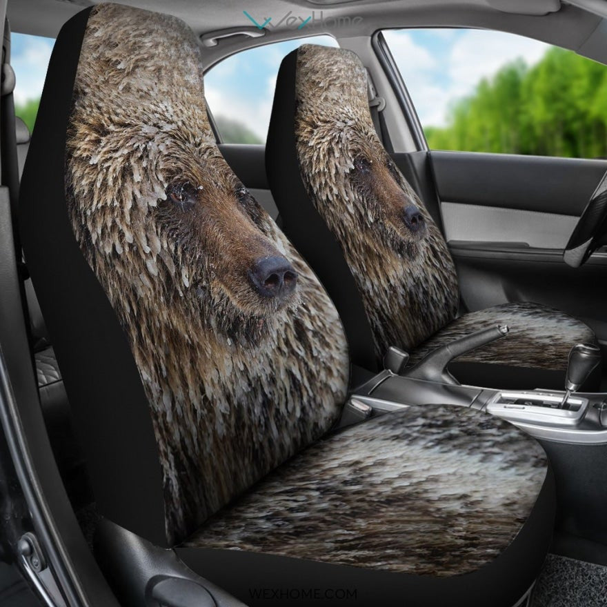 2pcs Car Seat Cover - Bear