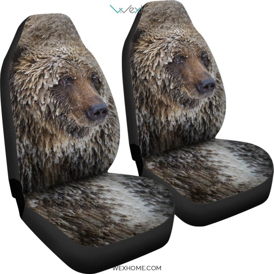 2pcs Car Seat Cover - Bear