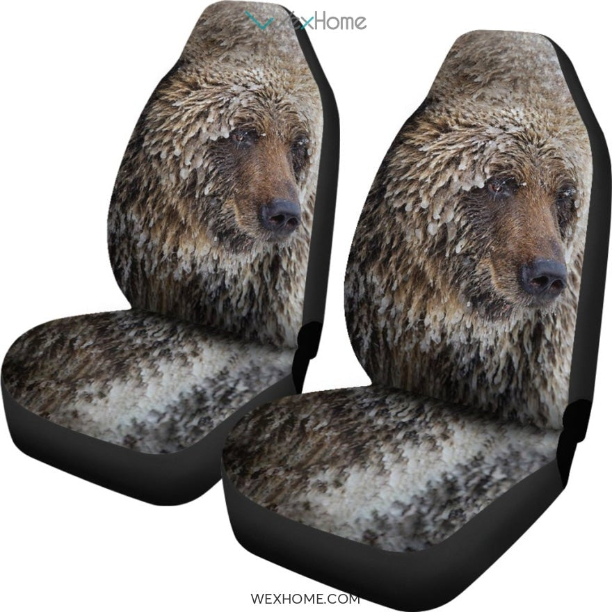 2pcs Car Seat Cover - Bear