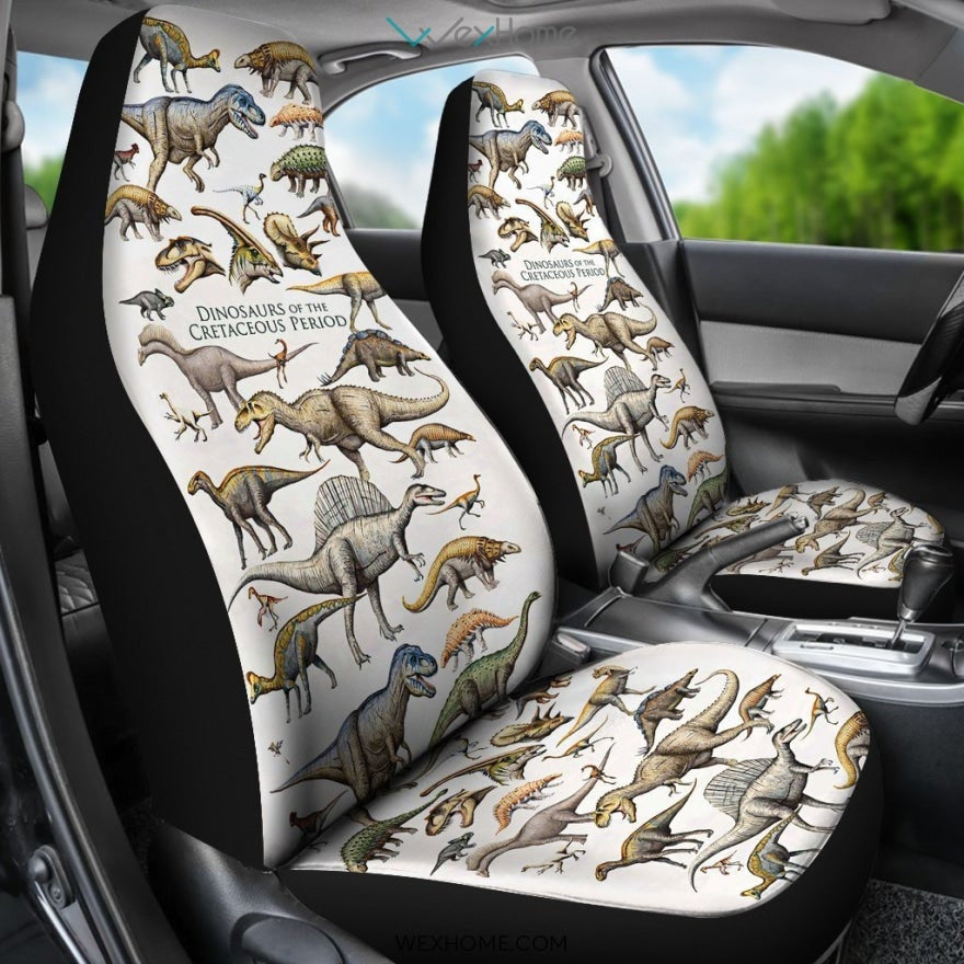 2pcs Car Seat Cover - Dinosaurs