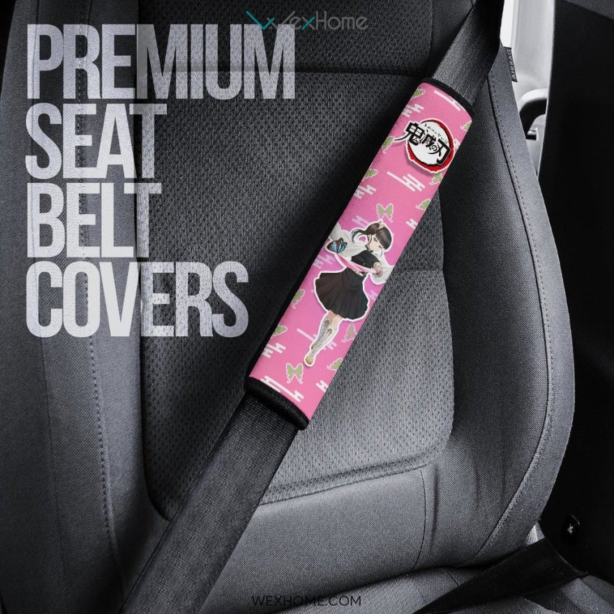 Kanao Tsuyuri Seat Belt Covers Demon Slayers Anime Car Accessories