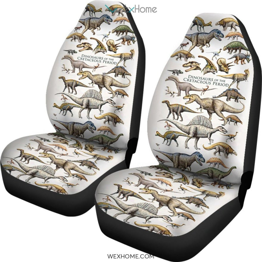 2pcs Car Seat Cover - Dinosaurs